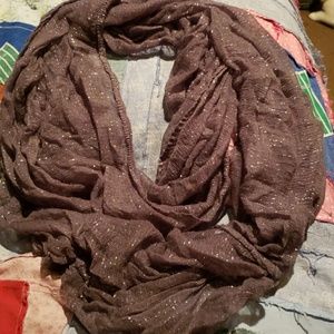 Gray sparkly scarf